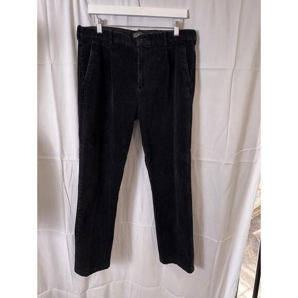 H&M Black Corduroy Pants - Classic Casual Style - Picture 1 of 4
